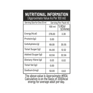 Sirop aromatisé au thé glacé à la pêche Mojee, bouteille de 1000 ml pour les boissons - Product Image 3