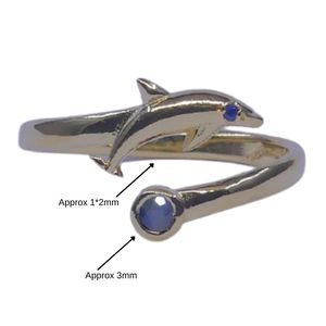 Anillo Clásico de Plata de Ley 925 Chapado en Oro con Zafiro Azul para Mujer, Joyería para Bodas - Product Image 6