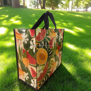 Bolso de compras reutilizable, duradero y brillante, laminado, con logotipo personalizado, tejido no PP, hecho en Vietnam - Product Image 3