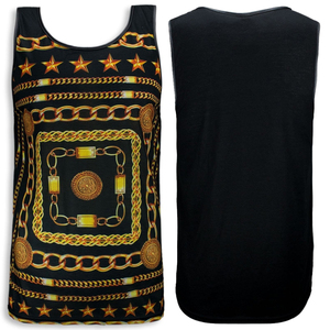 เสื้อกล้ามกีฬาผู้ชายคุณภาพสูง ทรงเข้ารูป ผ้าฝ้ายเนื้อดี พิมพ์ลายแบบซับลิเมชั่น ปรับแต่งได้ เสื้อยืดออกกำลังกาย ระบายอากาศดี สปอร์ต - Product Image 3