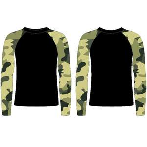 Camiseta de Pesca con Diseño de Camuflaje, Cuello Redondo, Manga Corta, Logotipo Personalizado, Sublimación, 100% Poliéster, Protección Solar UPF 50+, para Deportes al Aire Libre - Product Image 4