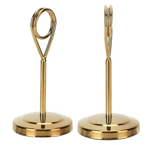Black Nickel Stainless Steel Metal <b>Table</b> Top Clip Menu <b>Card</b> Holder - Product Image 5