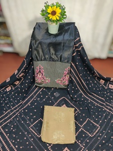 ผ้าพิมพ์ลายวงกลมดิจิทัลชุดผ้าฝ้ายเนื้อนุ่มลายสวิสสวิสดีรักแบบพรีเมียม - Product Image 3