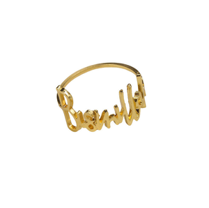 Meilleures ventes : Anneaux de serviette de Pâques, boucles porte-serviettes alphabet, décoration de table, anneaux de serviette lettre Bismillah - Product Image 1