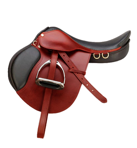 Premium English Horse Riding Saddle Genuine Leather Lightweight Durable Comfortable Equestrian Saddle for Training Jumping - Product Image 1