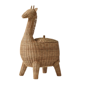 Panier de rangement en rotin en forme de girafe, grande capacité, pour jouets et articles divers, meuble de chambre d'enfant, vente en gros - Product Image 2