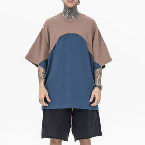 T-Shirt Embroidered <b>Technics</b> Color Contrast Stitching for Puff Print Formal <b>Short</b> Sleeve Knitted Shirt - Product Image 3