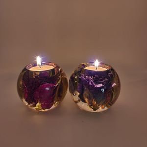 Decorative <b>Epoxy</b> <b>Resin</b> Candle Holder Handmade Luxury Accent For Home Event Styling And Gift Giving - Product Image 5