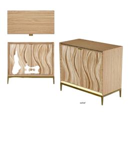 Armoire à 2 portes pour salon et chambre à coucher - Product Image 1