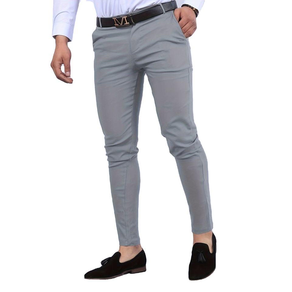 Customized High Quality Men's Chino Trouser Casual Style Cropped Pants Clothes Washed Stacked Twill Pants Men From BD Supplier