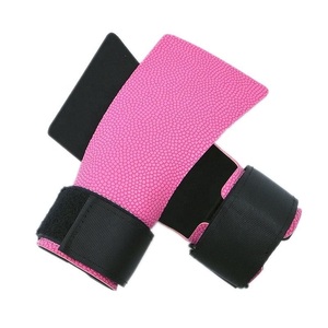 Unisex PU Full <b>Finger</b> Adjustable Wrist <b>Strap</b> Non-Slip Workout Hand Grips Customized Gym Gloves for Weightlifting and Pull-ups - Product Image 3
