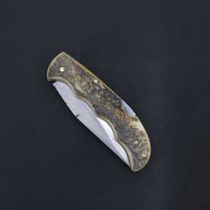 Navaja Plegable de Acero SHARP POINT TRADES con Hoja de Punta Caída, Mango de Madera y Apertura con Perilla, Garantía de 3 Años - Product Image 2