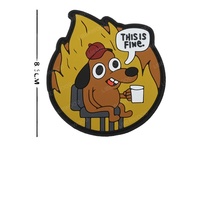 Lucu PVC bebek Patch FAFO mati mengangkat taktik Sniper kucing mistis Odin Viking Patch UAV CPR bersertifikat peringatan lencana lambang halus