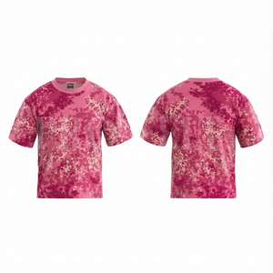 เสื้อยืดโอเวอร์ไซส์ลายพรางพิมพ์ลายตามสั่ง แขนสั้น คอกลม สวมใส่สบาย เหมาะสำหรับกิจกรรมกลางแจ้ง ระบายอากาศได้ดี - Product Image 6