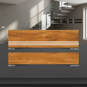 Azulejos de escalera antideslizantes de porcelana con acabado mate-1200x200 y 1200x300, 11mm de espesor, esmaltados para peldaños y elevadores, precio al por mayor - Product Image 5