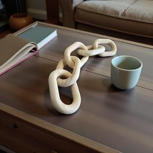 Décorations murales modernes personnalisées en chaîne acrylique, ornements suspendus faits à la main en résine pour la décoration intérieure, prêts pour le festival Diwali - Product Image 2