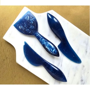 Eco Friendly Poly Resin <b>Cheese</b> <b>Knife</b> <b>Set</b> Durable Food Contact Safe Resin <b>Cheese</b> Tools For Cutting and Serving Spreader Tableware - Product Image 2