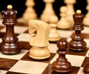 Échecs de luxe russes en bois de Zagreb, en sheesham et en buis, roi de 3,1 pouces, au meilleur prix - Product Image 5