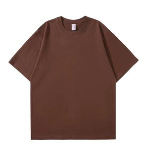 เสื้อยืดเปล่าแบบกำหนดเอง ผ้าฝ้าย 100% สกรีนโลโก้สำหรับผู้ชาย เสื้อยืดโอเวอร์ไซส์เรียบๆ สีขาว สีดำ - Product Image 2
