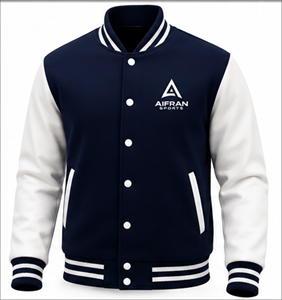 Veste varsity pour homme, couleur verte et blanche, blocs de couleur, boutons sur le devant, séchage rapide, vêtements d'extérieur décontractés pour l'hiver, sur mesure - Product Image 2