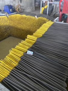 Varillas de Incienso Negro Carbón de 8 y 9 Pulgadas, Incienso Crudo Premium Sin Aroma, de Larga Duración y Ecológico - Product Image 3