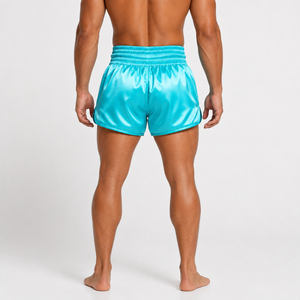 Pantalones Cortos de Boxeo Tailandés para Hombre, Impresión por Transferencia de Calor, Corte Regular, Poliéster Elástico, Ropa de Artes Marciales, Logotipo Frontal, Talla Adulto - Product Image 5