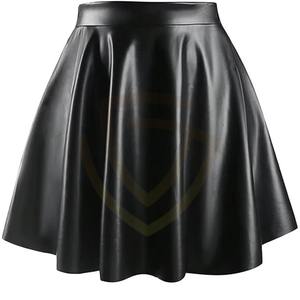 Falda de Cuero Grueso de Alta Calidad y Estilo Moderno para Mujer, Ropa Casual de Invierno con Decoración Estampada, Falda de Cuero para Mujer - Product Image 5