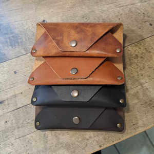 Genuine Leather Glasses Cover Luxury Soft Cowhide Pouch Slim Handmade Vintage Reading Eyewear Protector <b>Case</b> LGC-0057 - Product Image 6