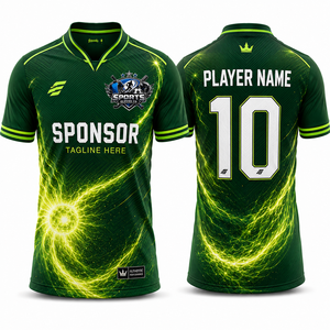 Maillot de football personnalisé OEM, ensemble uniforme de football haut de gamme avec impression de nom, numéro et logo d'équipe personnalisés pour hommes - Product Image 1