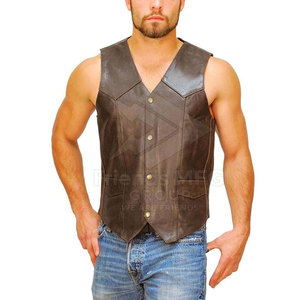 Gilet en cuir de qualité supérieure, durable, décontracté pour l'hiver, écologique, léger, avec une coupe confortable et une finition lisse, fabriqué au Pakistan - Product Image 6