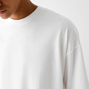 T-shirts personnalisés pour hommes, coupe ajustée, respirants, écologiques, de haute qualité, en polyester/coton, pour le fitness, tailles plus, ODM - Product Image 6