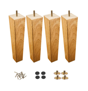 Modern Wooden Square <b>Sofa</b> <b>Legs</b> Solid Wood Furniture <b>Legs</b> <b>for</b> Couch Bed Cabinet OEM Supplier Solid Wood Square Furniture - Product Image 1