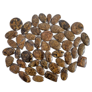 Cabujones de Bronzita en Formas Mixtas (Ovalados, Cuadrados, Lágrima, Rectangulares) con Aspecto Dorado Desértico, Lote al por Mayor, Proveedor de Grandes Cantidades - Product Image 1
