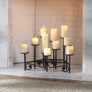 Candelabro de Metal Vintage de Cinco Brazos para Decoración del Hogar y Ocasiones Especiales - Product Image 3