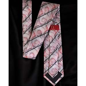Corbata de microseda roja de primera calidad y conjunto cuadrado de bolsillo de lujo con patrón de puntos geométricos que complementa tu estilo - Product Image 3