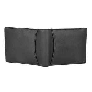 กระเป๋าสตางค์หนังแท้สีดำสำหรับผู้ชาย ดีไซน์หรูหรา ทำมือ ทรงบาง - Product Image 2