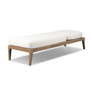 Tumbona Moderna de Madera de Teca con Respaldo Ajustable, Silla de Exterior para Piscina, Resort, Hotel y Jardín - Product Image 4