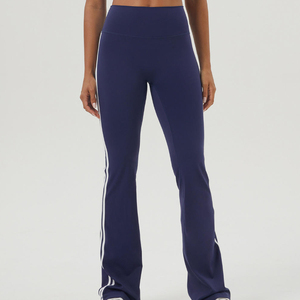 Meilleurs pantalons évasés skinny pour femmes, taille mi-haute, streetwear d'hiver, dentelle, décontractés, pour le bureau et les événements - Product Image 3