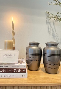 aluminium condolence <b>gifting</b> urn aluminium <b>bereavement</b> <b>gifting</b> urn aluminium respectful <b>gifting</b> urn aluminium elegant vase - Product Image 4
