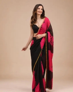 Sari en coton Mulmul de qualité supérieure pour femmes KV avec bordure Zari, style traditionnel, séchage rapide, réversible, saison automne - Product Image 2