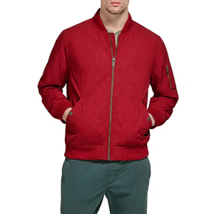 <b>Men's</b> <b>Canvas</b> <b>Jacket</b> Solid Color Zipper Front Casual Autumn Wear Stand Collar Regular Fit Polyester Material - Product Image 6