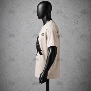 Custom <b>Men's</b> O-Neck Short Sleeve T-Shirt with Minimalist <b>Animal</b> Graphic Digital Print 100% Cotton Spandex Blend Streetwear Style - Product Image 6