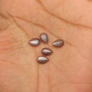 Piedras Preciosas Sueltas de Piedra Lunar Marrón Natural de 6 mm y 9 mm, Cabujón Plano en Forma de Pera, Piedras Pulidas de Calidad Increíble de un Proveedor Mayorista - Product Image 2