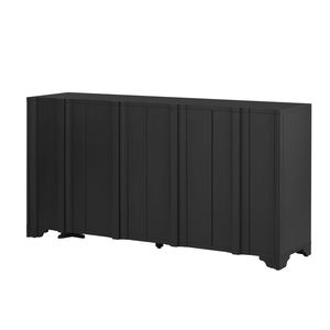 U_STYLE Sofisticata Credenza a 4 Ante Multistrato in Impiallacciatura di Pino con Intricati Dettagli Lineari Design Lussuoso - Product Image 5