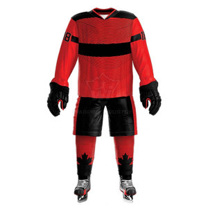 Uniforme de hockey sobre hielo para hombre de alta calidad, diseñado para brindar comodidad y rendimiento, tela transpirable con color y talla personalizables. - Product Image 3