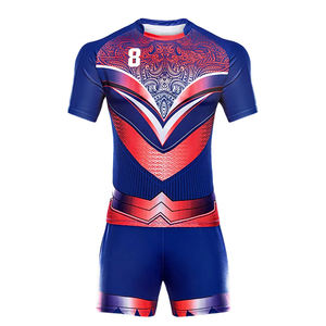 Uniforme de rugby pour homme, différents styles, couleur unie, confortable, séchage rapide, produit tendance, vente chaude. - Product Image 4