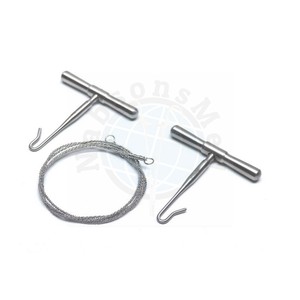 กรรไกรตัดกระดูกสแตนเลสแบบใช้มือ ยี่ห้อ Gigli Saw สำหรับงานนิติเวช ตัดกระดูก ผ่าตัด ตรวจศพ เครื่องมือผ่าตัดมืออาชีพ ใช้ซ้ำได้ ได้รับมาตรฐาน CE - Product Image 4