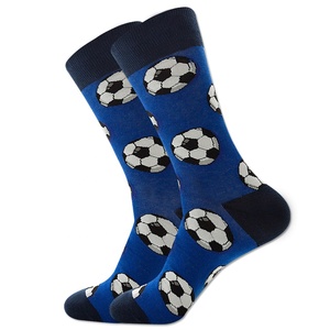 Haute qualité 80% coton 15% Spandex 5% Nylon taille ue Jacquard à motifs bonneterie quotidien décontracté drôle nouveauté équipage chaussettes pour hommes - Product Image 2