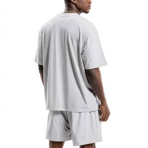 Ensemble sportif été homme, t-shirt à manches courtes et short, ensemble deux pièces unisexe en coton, shorts tricotés décontractés - Product Image 2