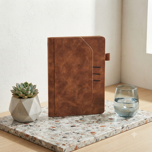 Aurelux A5 - Cuaderno de Terciopelo Importado Vintage, Encuadernado con Estilo, Agenda Ejecutiva, Planificador de Negocios, Diario, Ranuras para Tarjetas, Portaplumas, 80 Páginas - Product Image 5